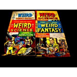 1986-1987 EC COMICS Classics Lot  Weird Science Fantasy  1, 2 3 & 2Fantasy